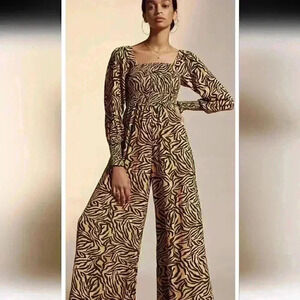 Kachel X Anthropologie Tiger Striped Jumpsuit Size 2